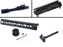 M16 Black Nitride Complete BCG/Upper/Rail Combo 